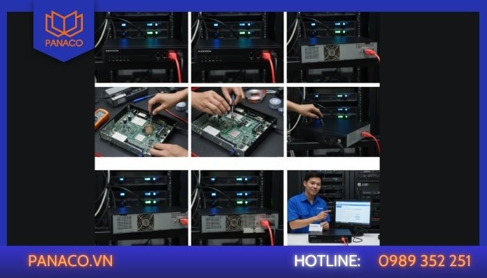 Quy trình sửa đầu ghi Hikvision không lên nguồn tại Panaco