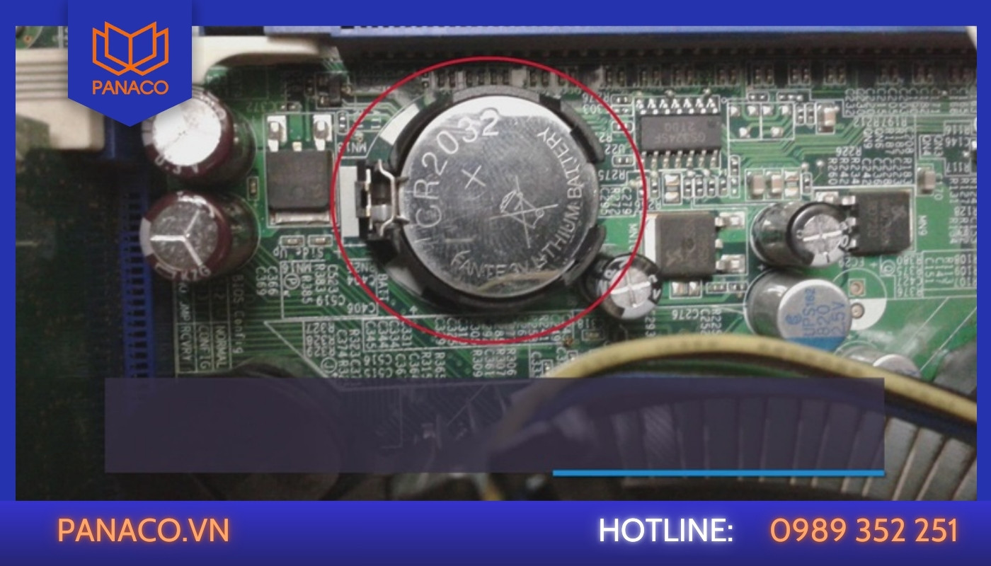 Pin CMOS giữ thời gian hệ thống chính xác 24/7