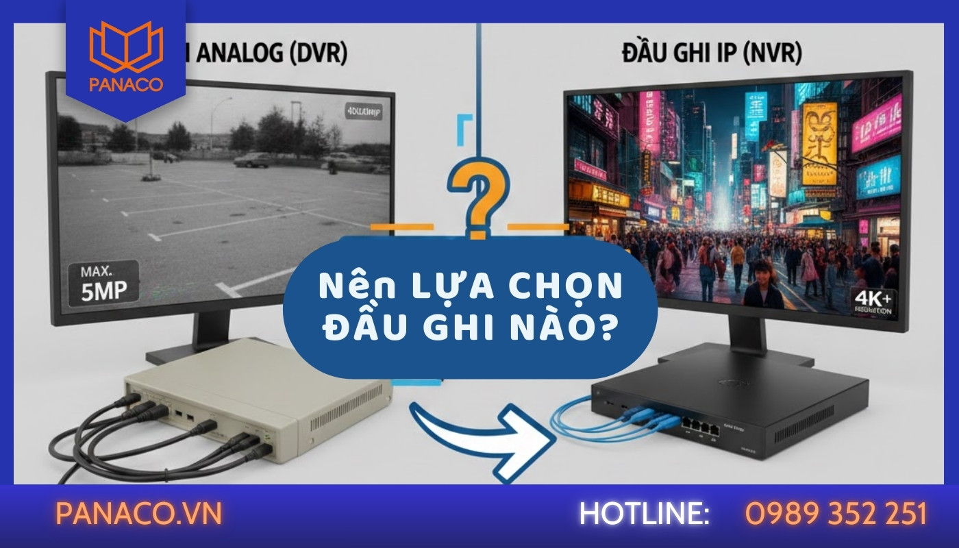 Hướng dẫn lựa chọn đầu ghi analog và IP phù hợp