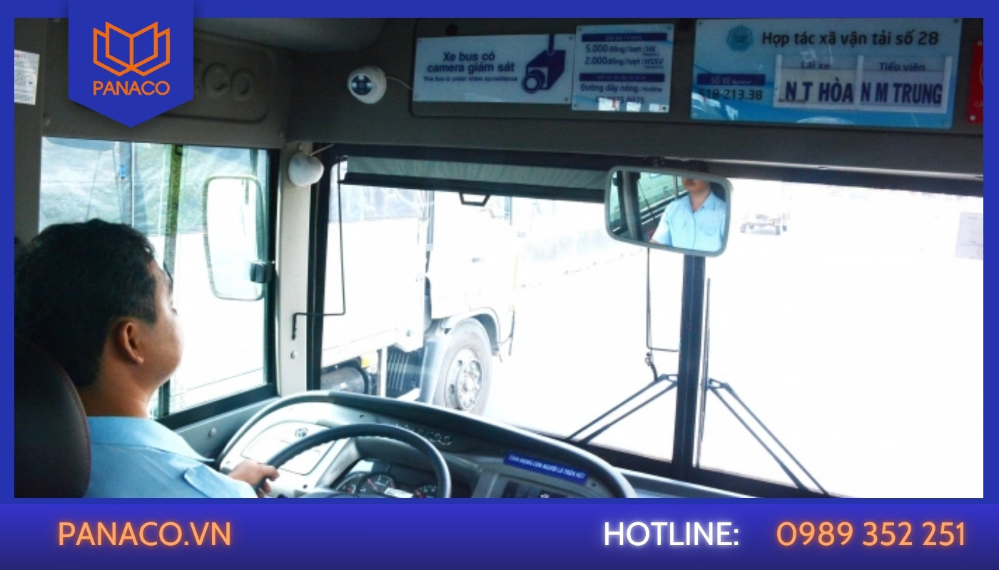 Camera trên xe khách giúp doanh nghiệp giám sát hành trình và hành vi tài xế