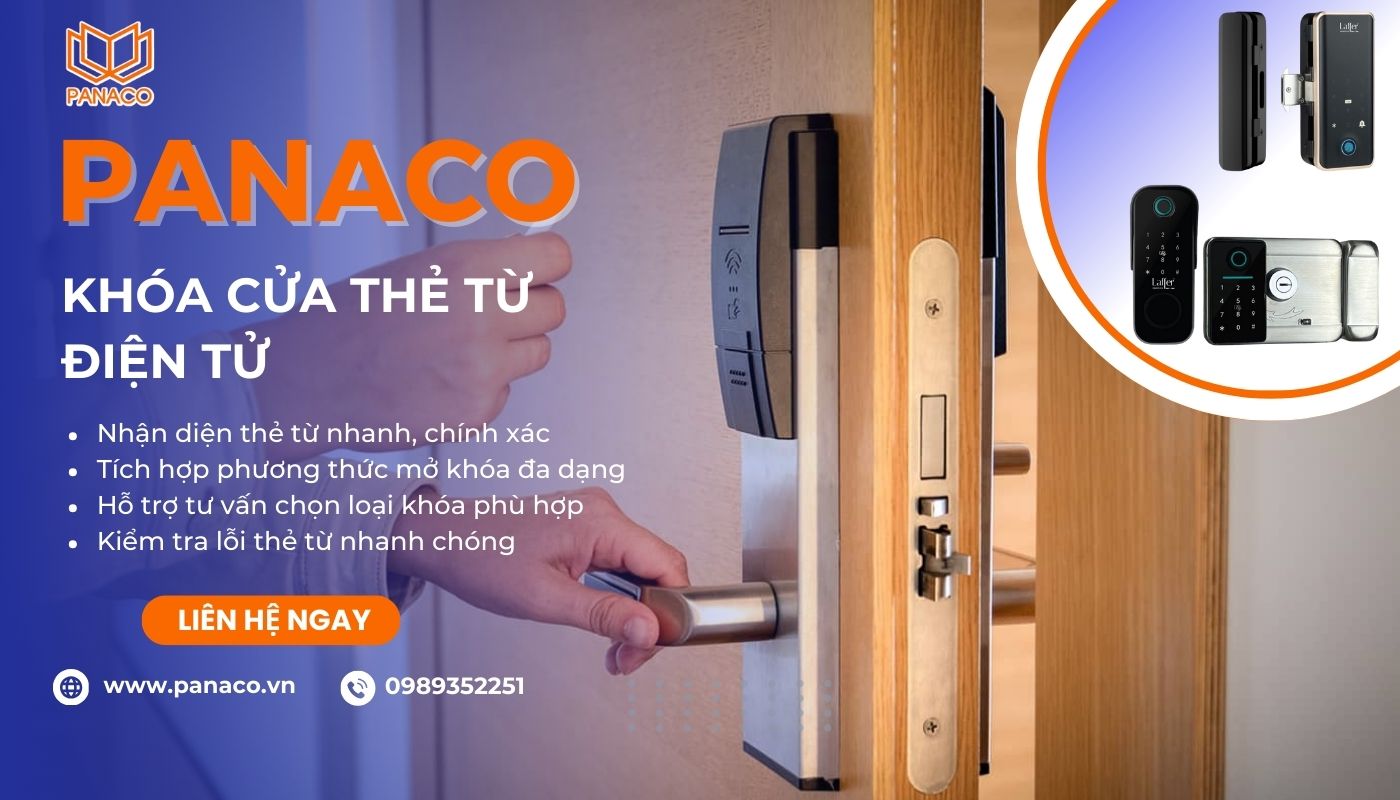 Liên hệ PANACO tư vấn lắp đặt khóa cửa thẻ từ
