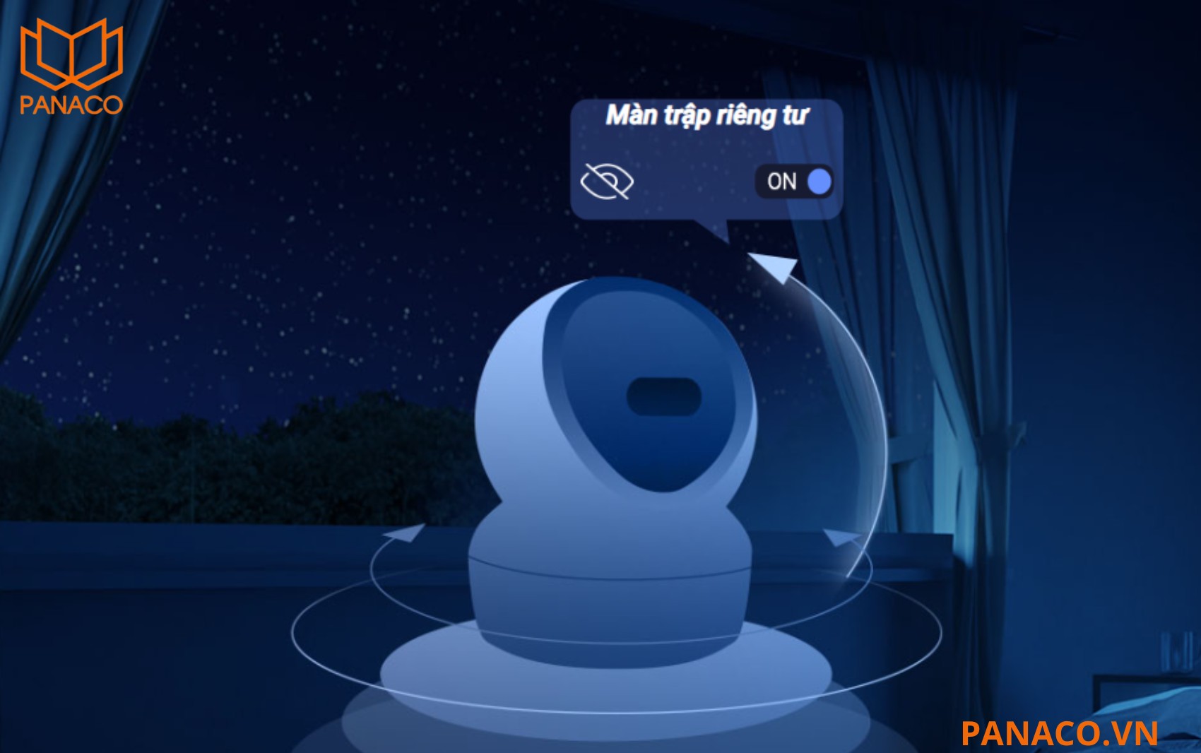 Ezviz H6C G1 3K được trang bị nút gạt che riêng tư vật lý