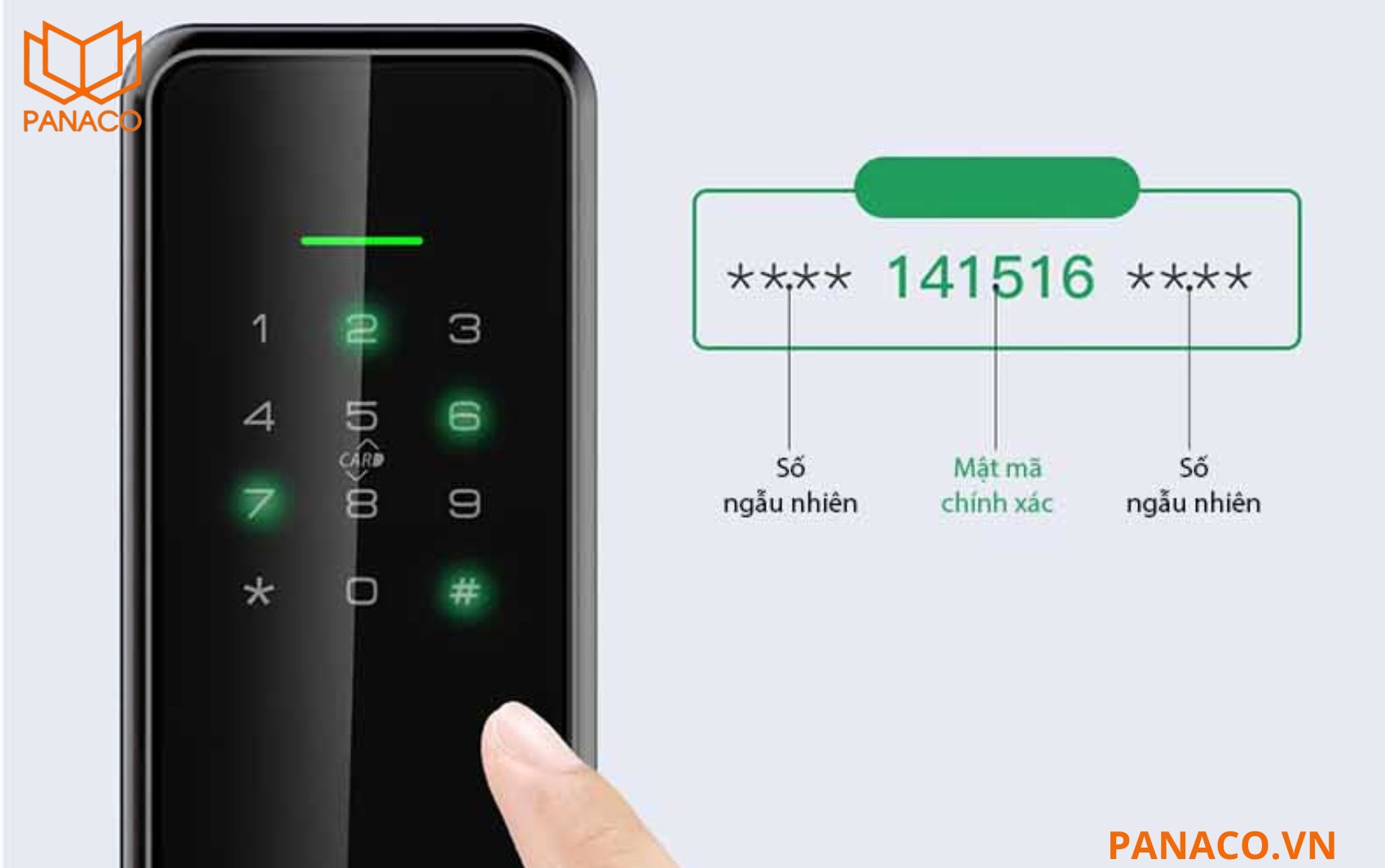Khóa sử dụng mật mã chống nhìn trộm thông minh