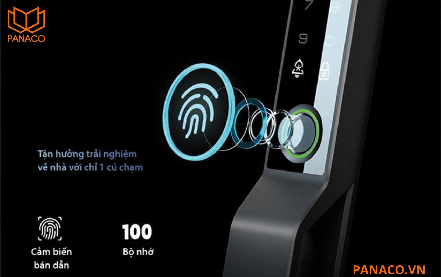 Laffer RD02 còn được trang bị công nghệ vân tay sinh trắc học hiện đại