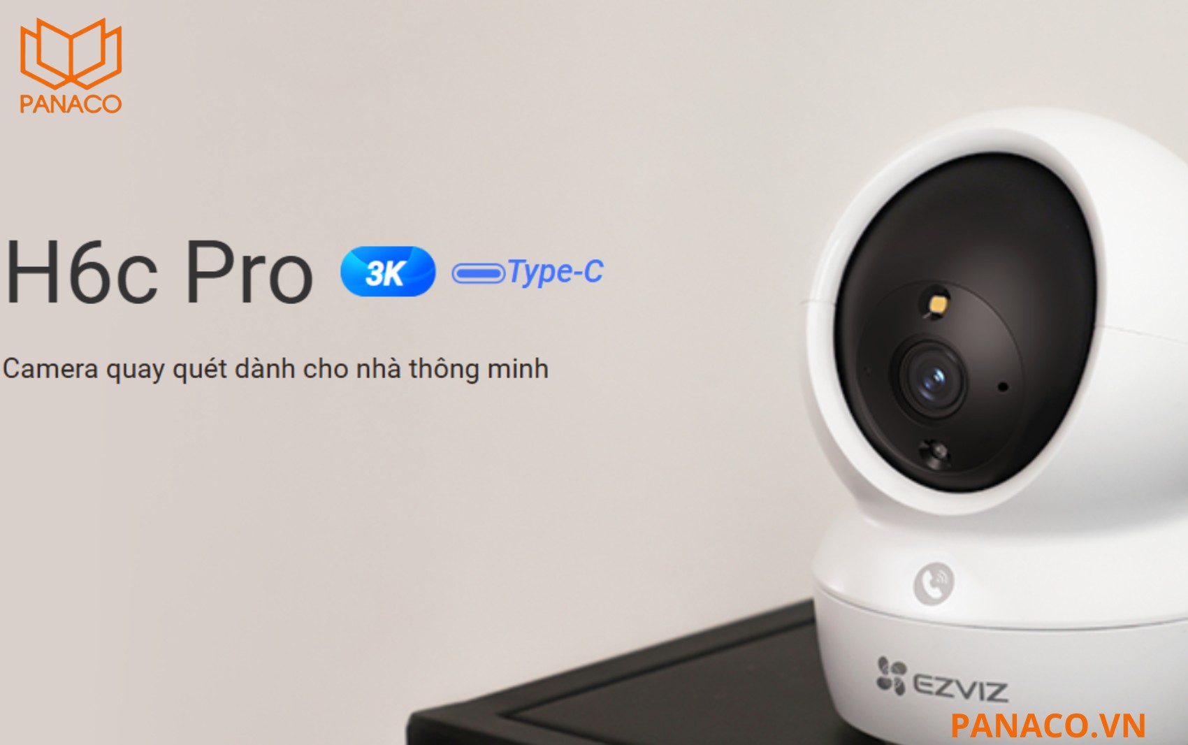 Camera WiFi quay quét Ezviz H6C Pro 3K 5MP