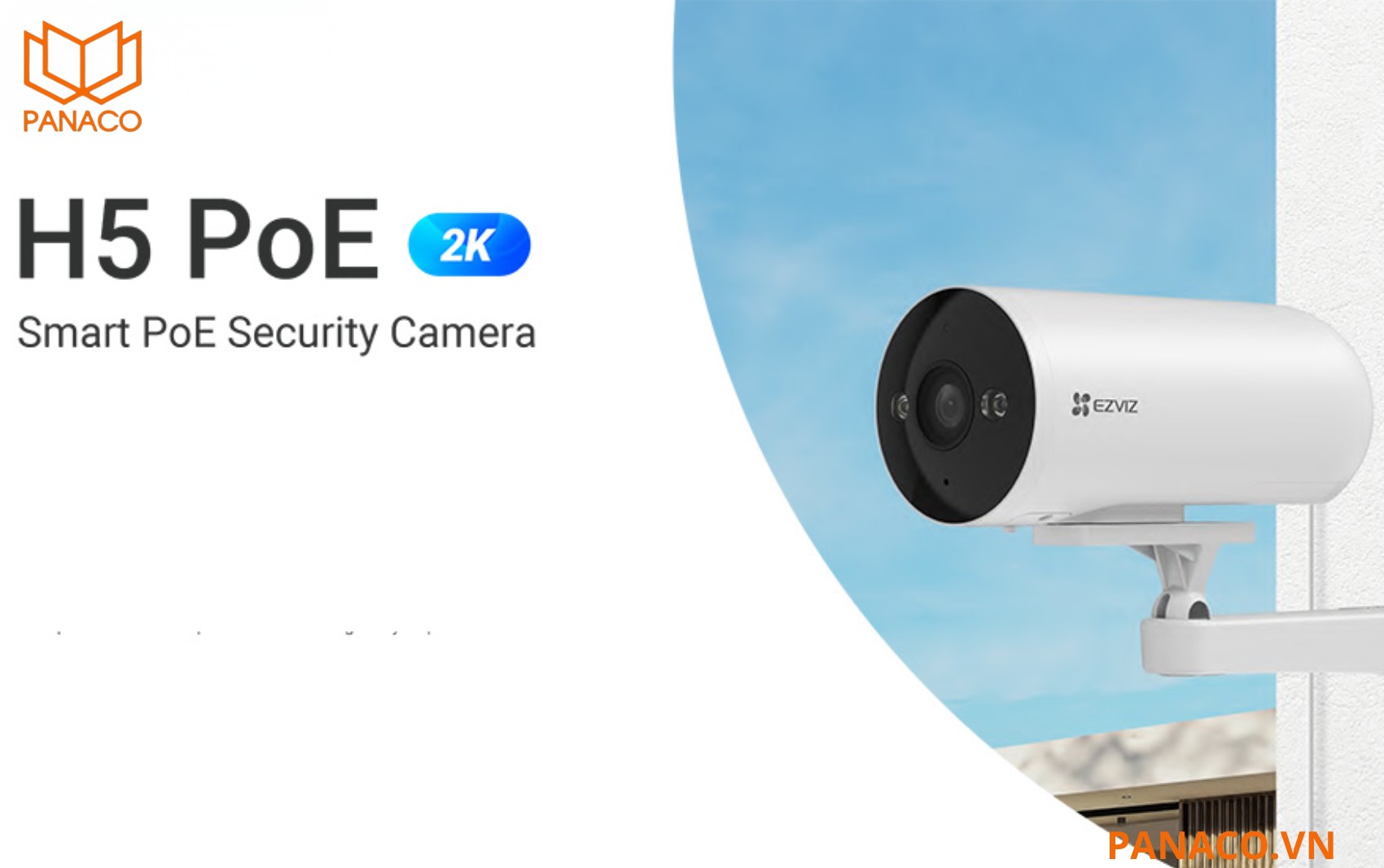 Camera ngoài trời Ezviz CS-H5 PoE 2K