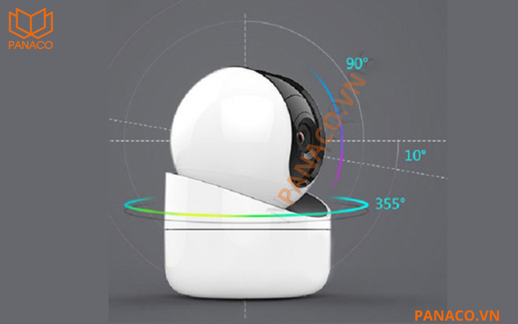 DS-2CV2Q21FD-IW quay quét 360 độ