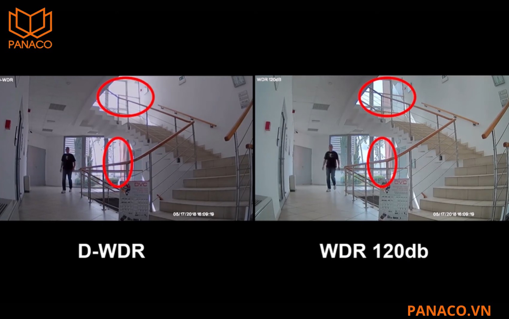 DS-2DE4A425IWG-E cân bằng vùng sáng tối bằng công nghệ WDR 120dB