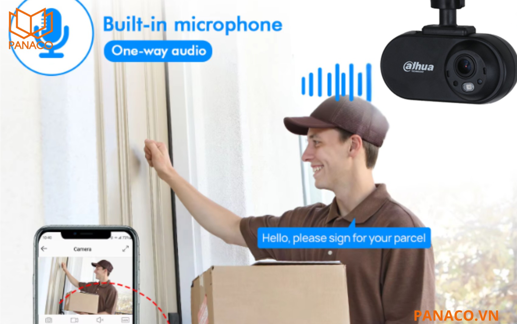 DH-HAC-HMW3200LP-FR có âm thanh rõ ràng, tăng giá trị bằng chứng