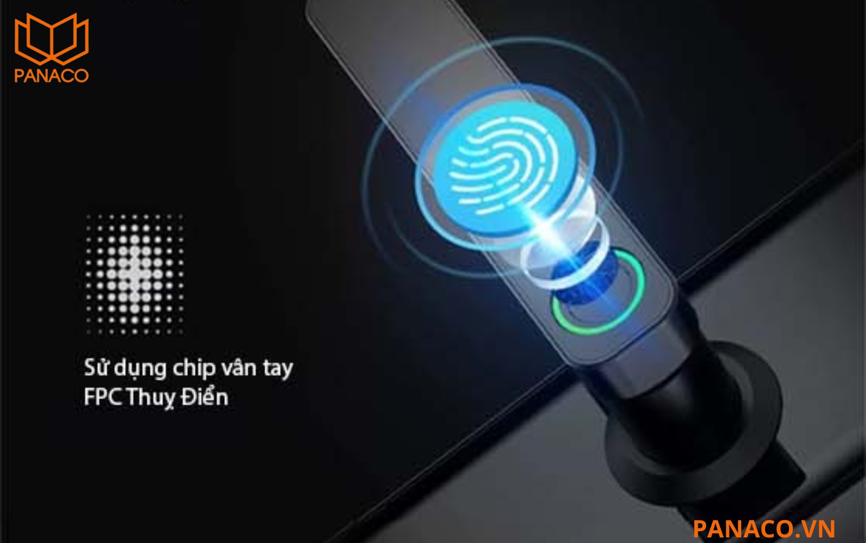 Laffer LC02 sử dụng cảm biến vân tay sinh trắc học thế hệ mới nhất