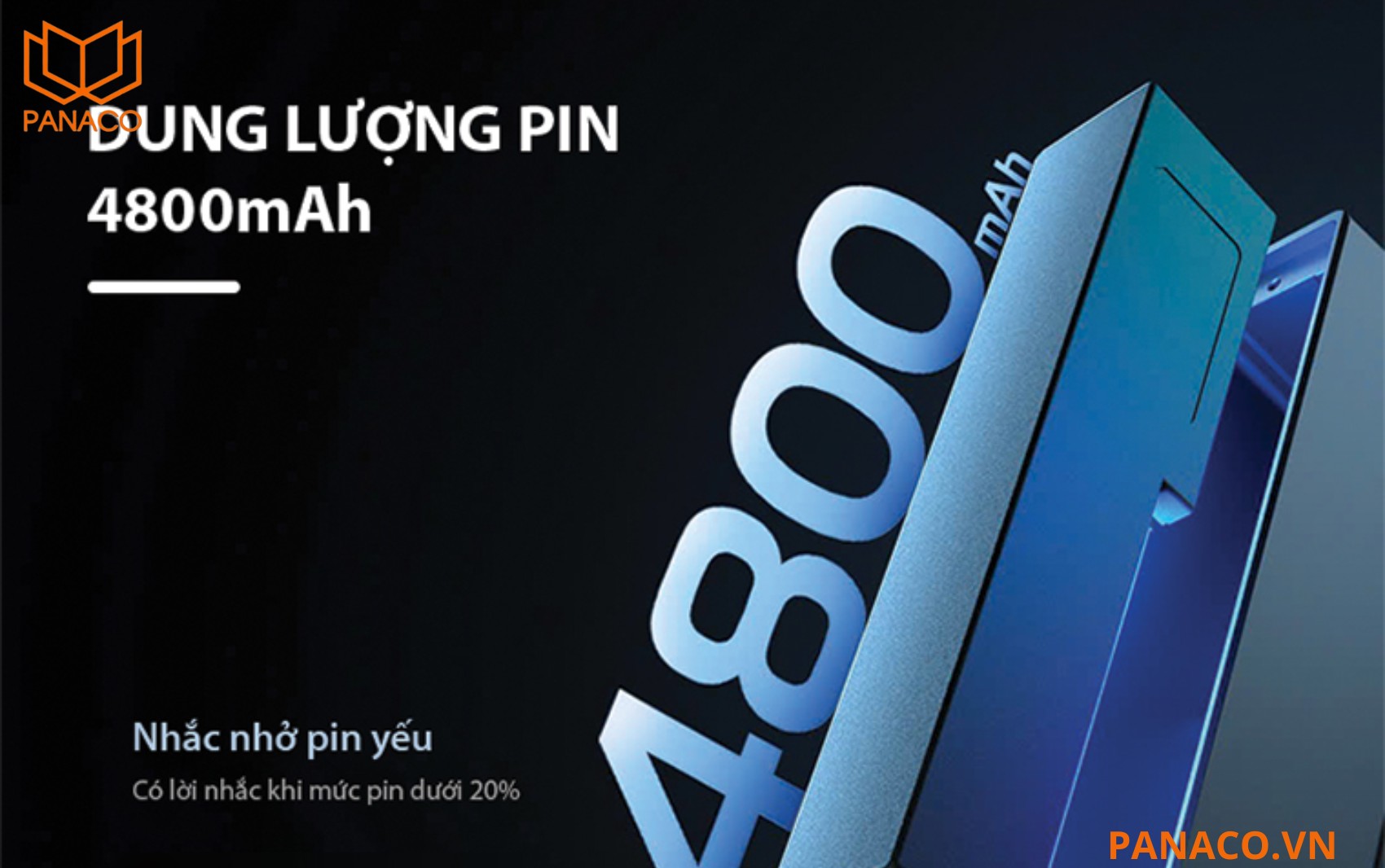 Khóa sử dụng pin Lithium cao cấp có dung lượng lên tới 4800mAh