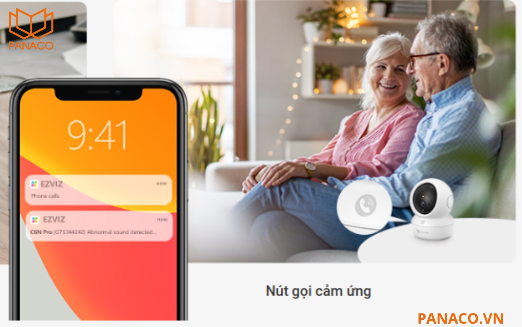 Camera Ezviz C6N Pro 2K hỗ trợ nút bấm gọi về ứng dụng