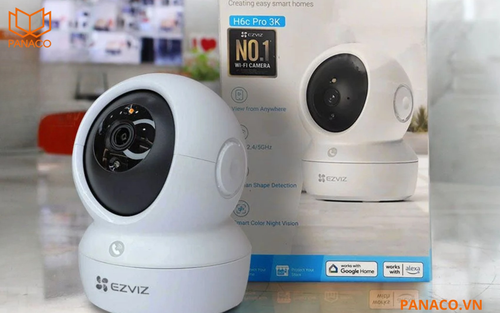 H6C Pro 3K được trang bị ống kính cố định 4mm khẩu độ lớn F1.6