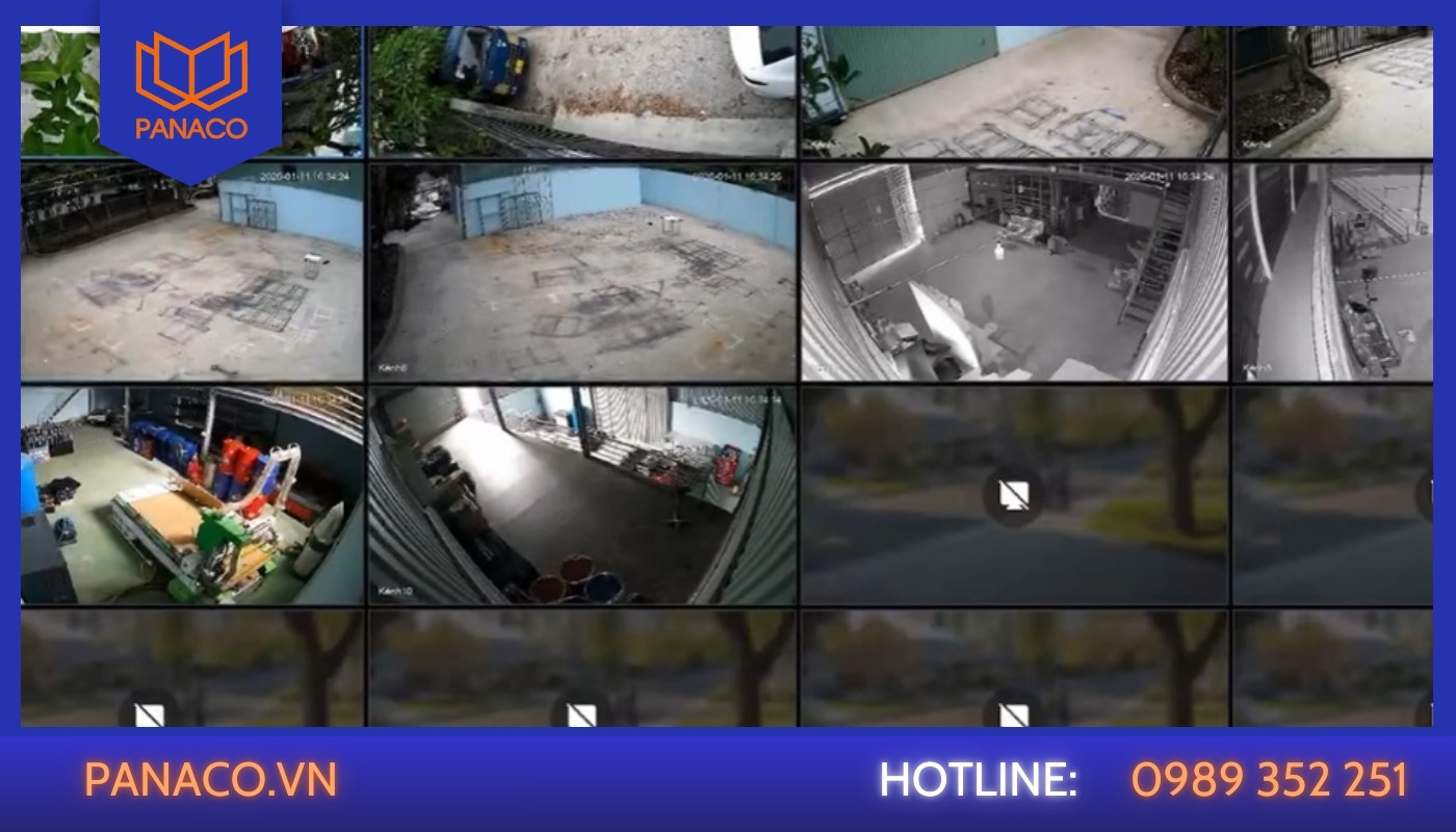 Hệ thống màn hình trung tâm hiển thị đồng bộ 10 khung hình trực tuyến tại Lamholding