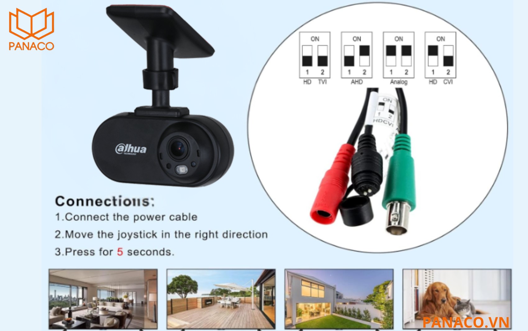 Hỗ trợ 4-in-1 CVI_CVBS_AHD_TVI – Linh hoạt kết nối nhiều hệ thống