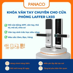 Khóa vân tay chuyên cho cửa phòng Laffer LX03