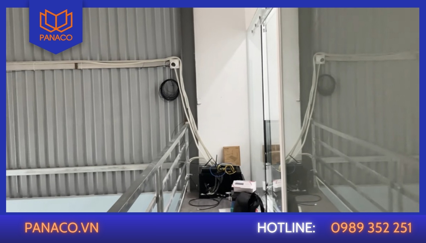 Khu vực tập trung thiết bị đầu cuối và hạ tầng mạng cho hệ thống giám sát