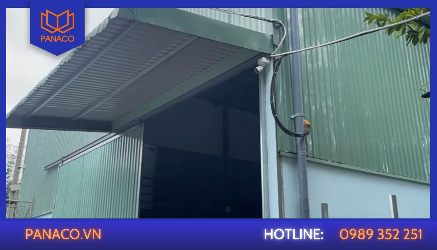 Lắp đặt camera quan sát tại khu vực cửa chính nhà xưởng Lamholding