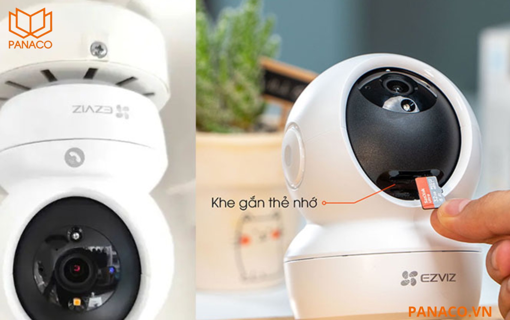 Camera CS-H6c-R105-1J5WF hỗ trợ thẻ nhớ MicroSD tối đa 512GB