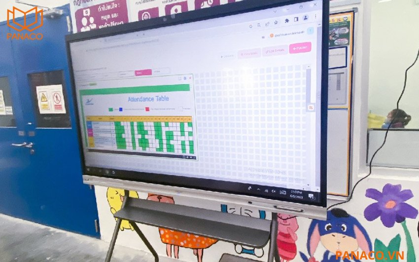 Màn hình Dahua DHI-LCH75-MC410-B hiển thị nội dung đầy đủ với tỷ lệ 16:9