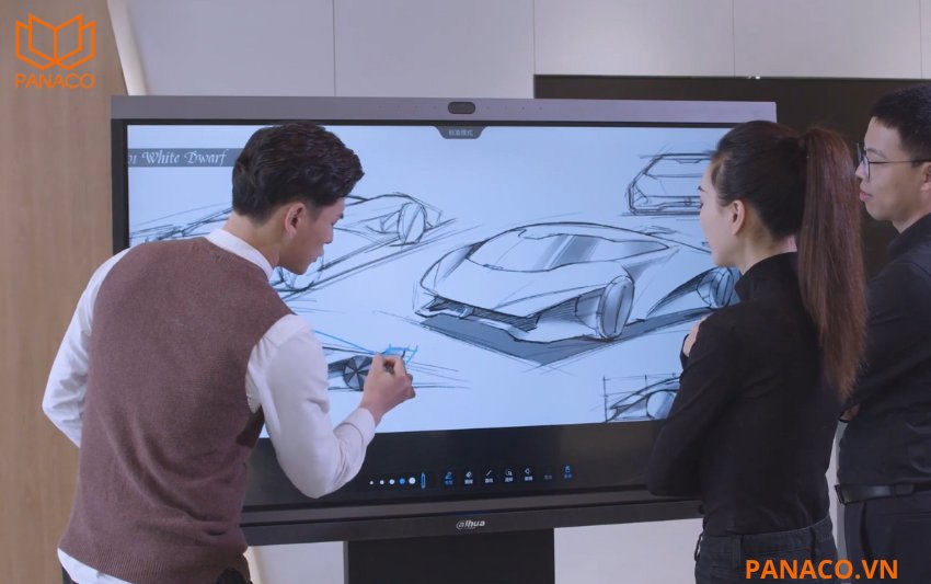 Người dùng có thể viết, vẽ, ghi chú trực tiếp bằng bút stylus đi kèm hoặc bằng tay