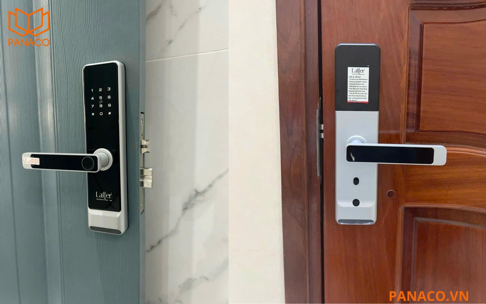 Panaco lắp đặt khóa Laffer LX03 phiên bản màu bạc