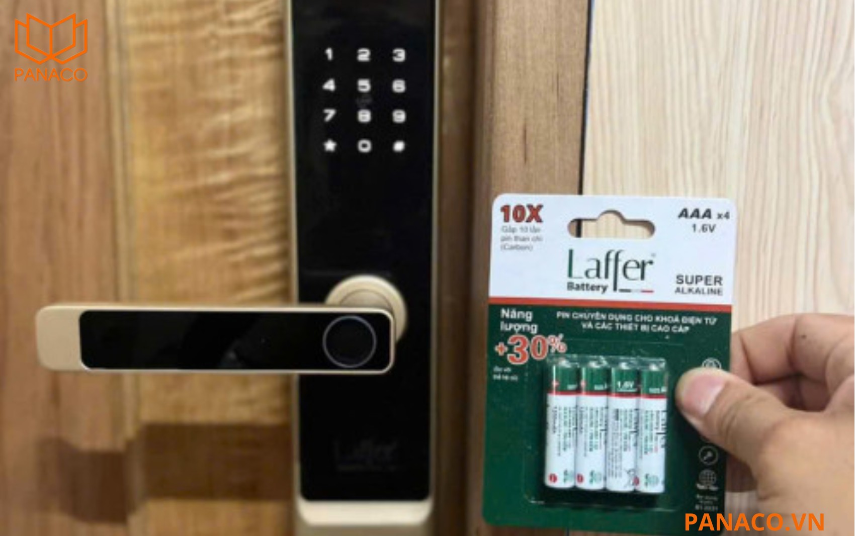 Pin AAA Laffer (12 vỉ) là pin chuyên dùng cho khóa cửa vân tay