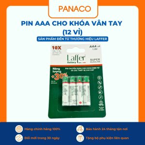 Pin AAA Laffer chính hãng cho khóa vân tay (12 vỉ)