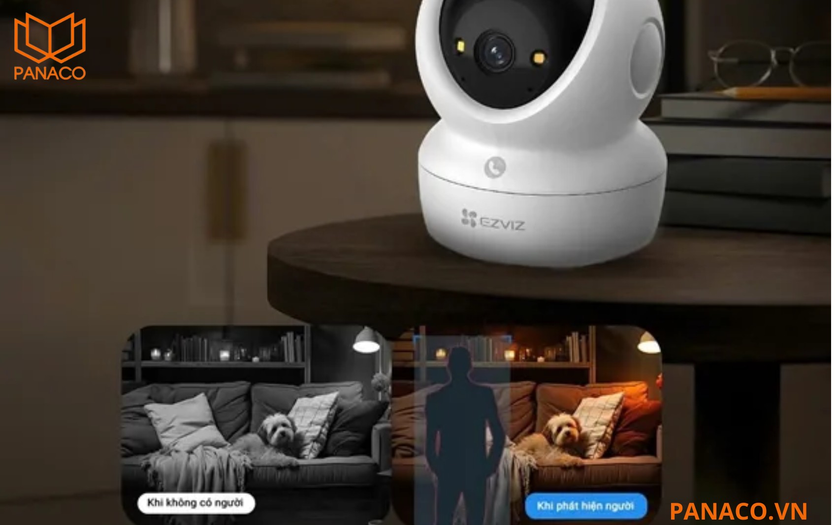 Ezviz H6C G1 3K hỗ trợ tầm nhìn ban đêm có màu