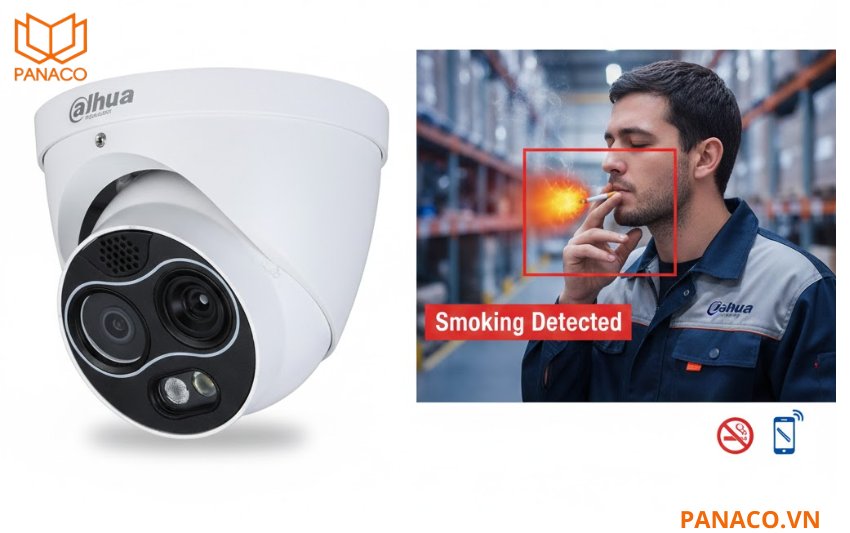 DHI-TPC-DF1241 phát hiện hành vi hút thuốc và gọi điện