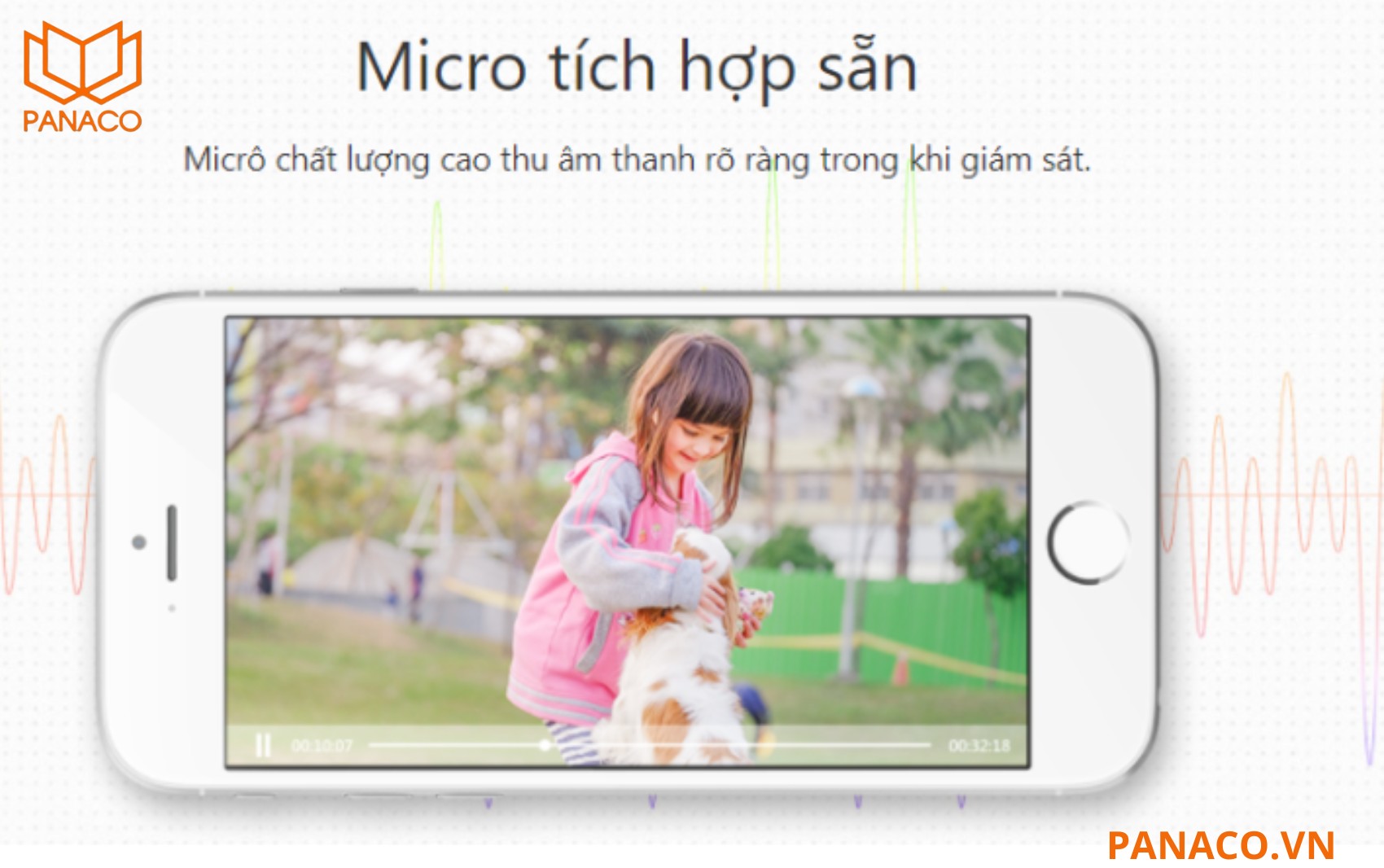 Tích hợp micro – Ghi hình kèm âm thanh rõ ràng