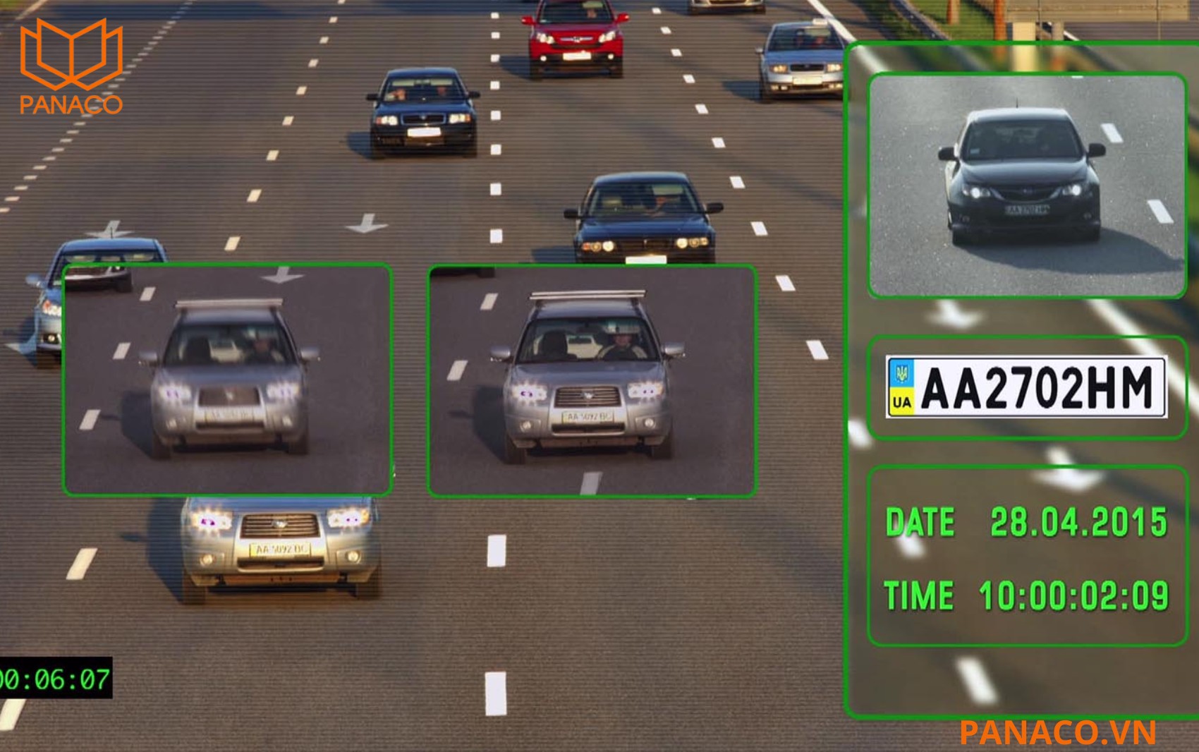 Camera chụp biển số khi xe di chuyển tốc độ lên đến 80km/h