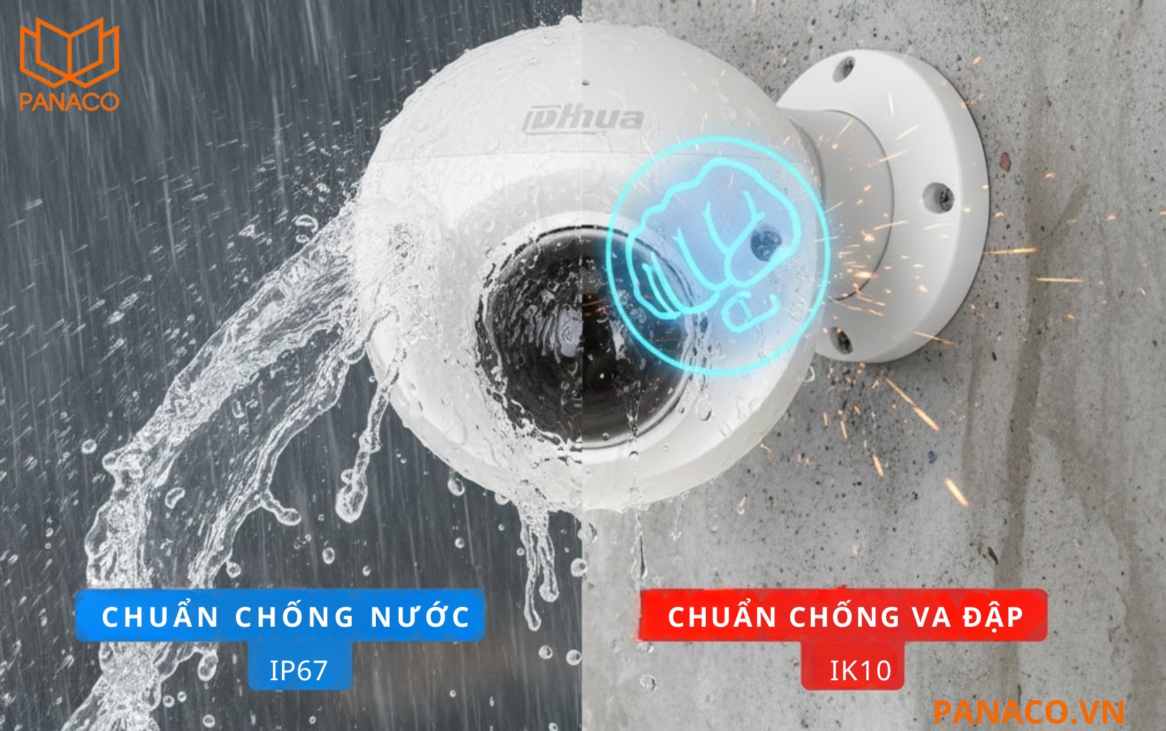 Vỏ kim loại siêu bền chuẩn IP67 và IK10