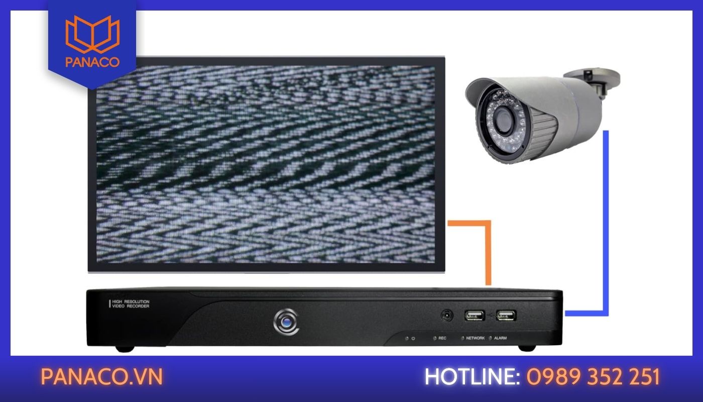 Camera bị nhiễu do đầu ghi không hợp