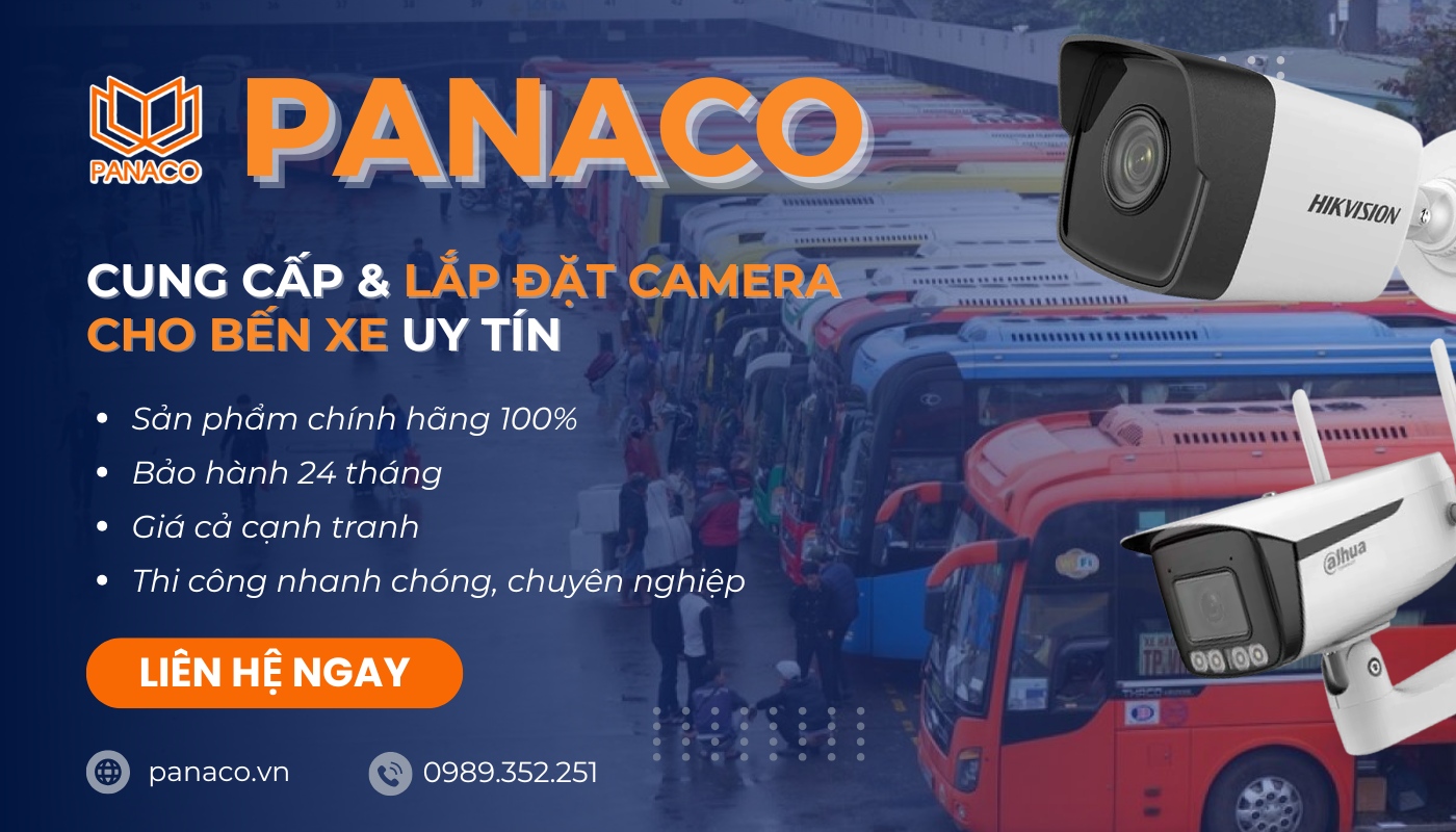 Dịch vụ lắp camera giám sát bến xe trọn gói tại PANACO