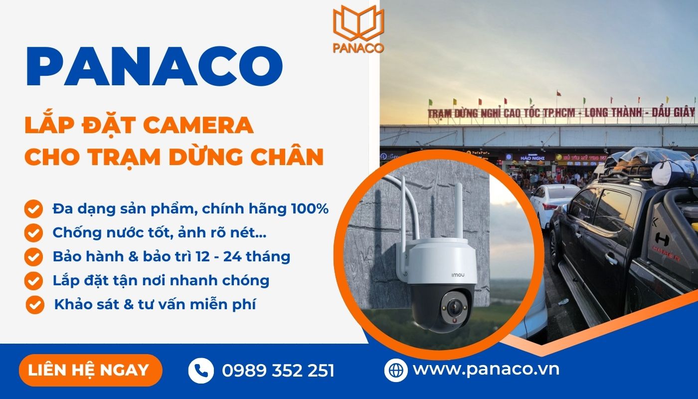 Liên hệ PANACO đặt lịch dịch vụ lắp camera cho trạm dừng chân