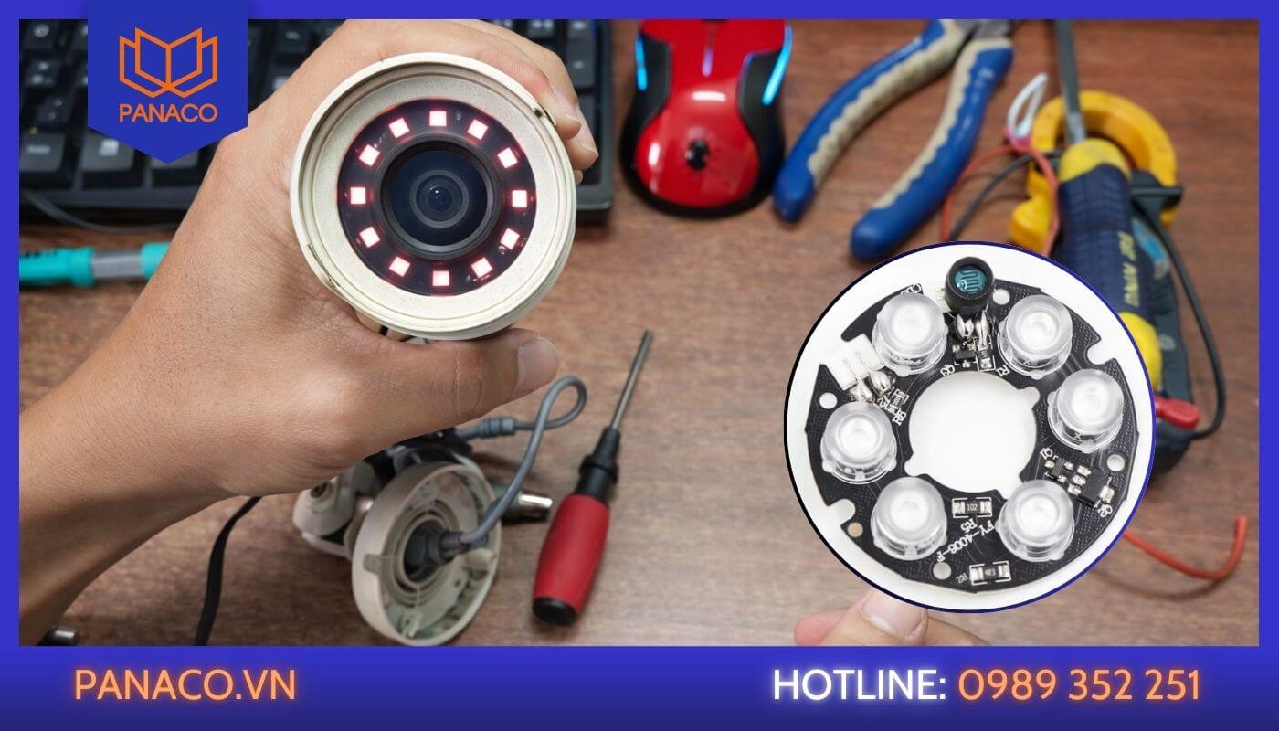 Thay đèn hồng ngoại camera để khắc phục lỗi