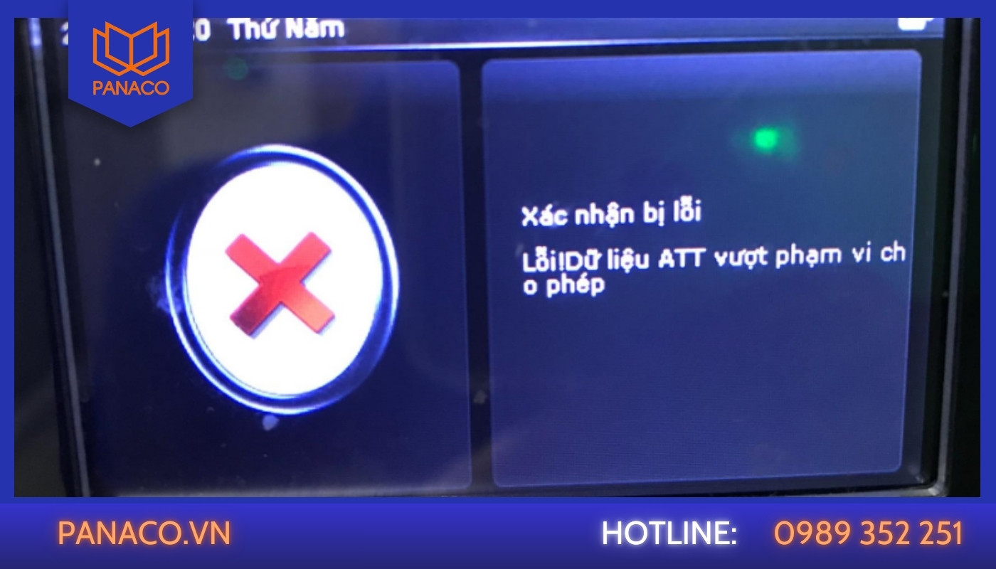 Các nguyên nhân khiến máy chấm công ZKTeco bị lỗi