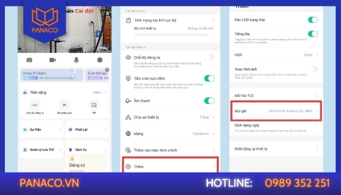 5 bước chỉnh giờ nhanh chóng trên ứng dụng Imou