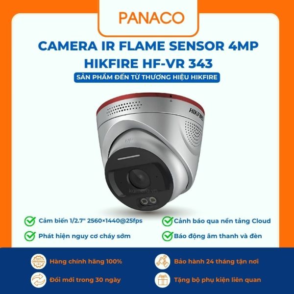 Camera IR Flame sensor 4MP Hikfire HF-VR 343