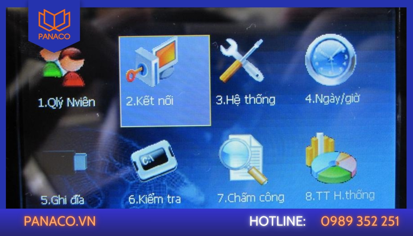 Máy chấm công lỗi kết nối mạng