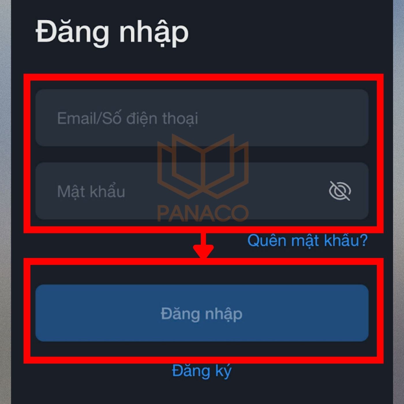 Đăng nhập ứng dụng Đăng nhập ứng dụng