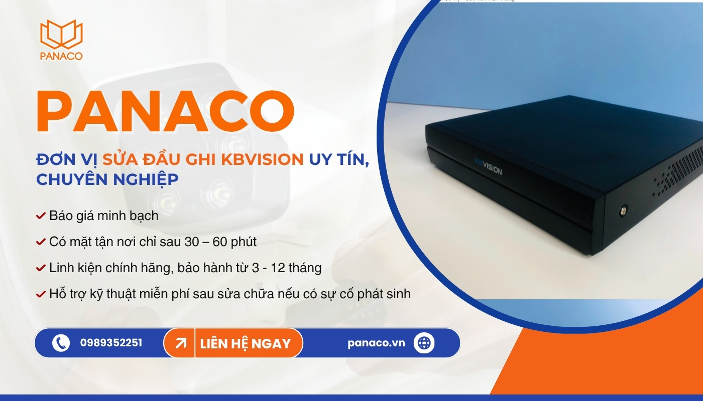 PANACO chuyên sửa đầu ghi KBVision không nhận mạng uy tín