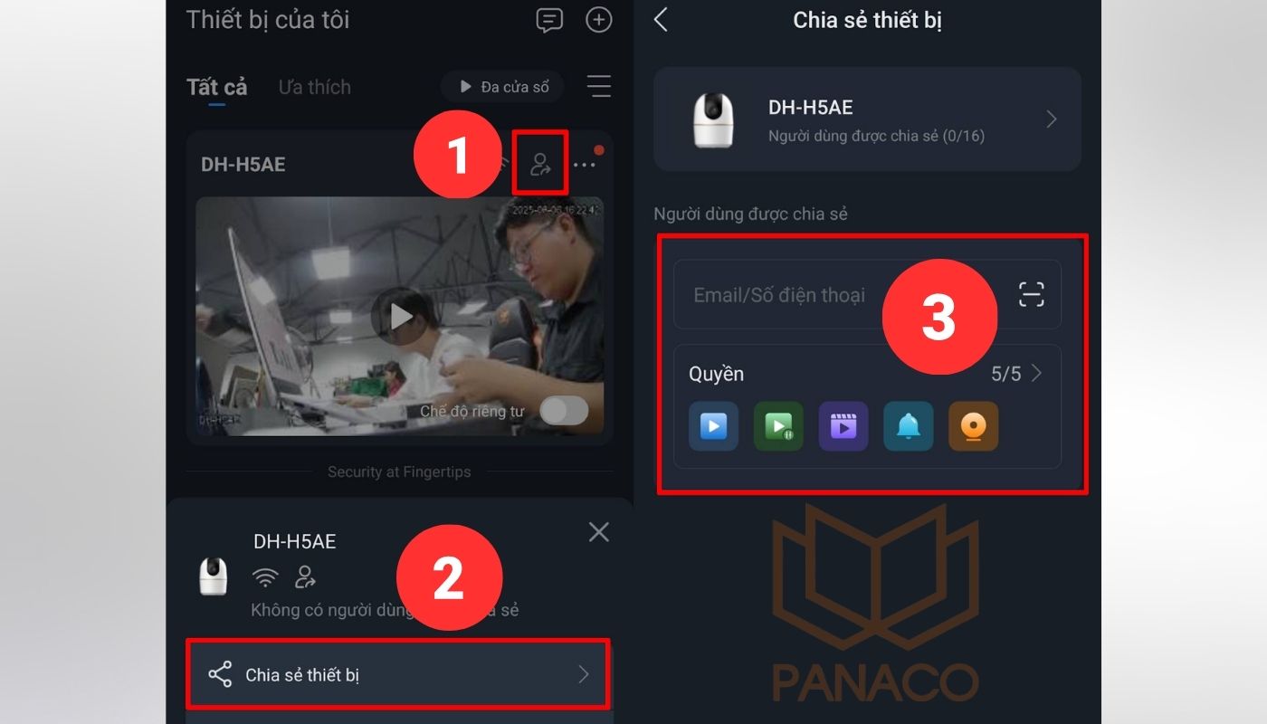 hướng dẫn sử dụng phần mềm DMSS chia sẻ thiết bị hướng dẫn sử dụng phần mềm DMSS chia sẻ thiết bị