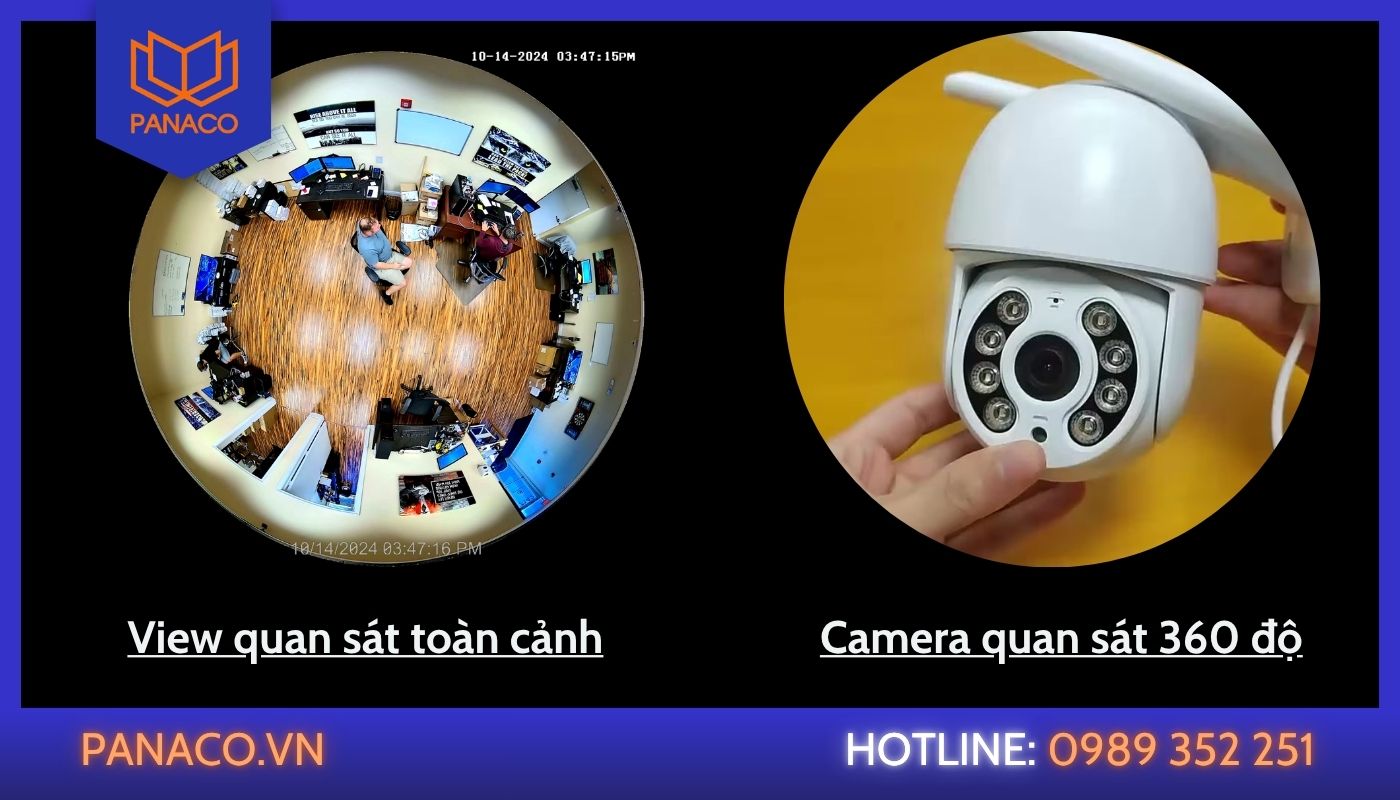 Loại bỏ góc chết của camera tròn góc rộng