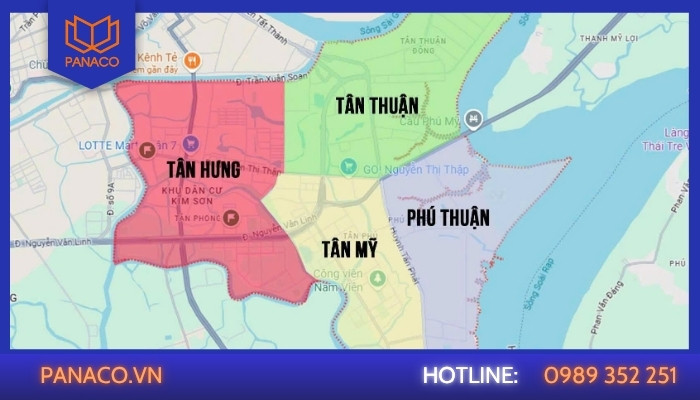 Các khu vực Panaco nhận sửa khóa cửa điện tử tại Quận 7