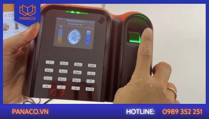 Cách khắc phục máy chấm công Ronald Jack không đăng ký được vân tay