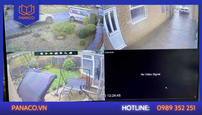 Sửa camera Đức Hòa Long An khi màn hỉnh hiển thị màu đen kèm chữ No Video