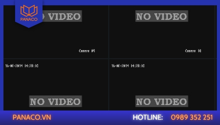Camera không có tín hiệu hình ảnh