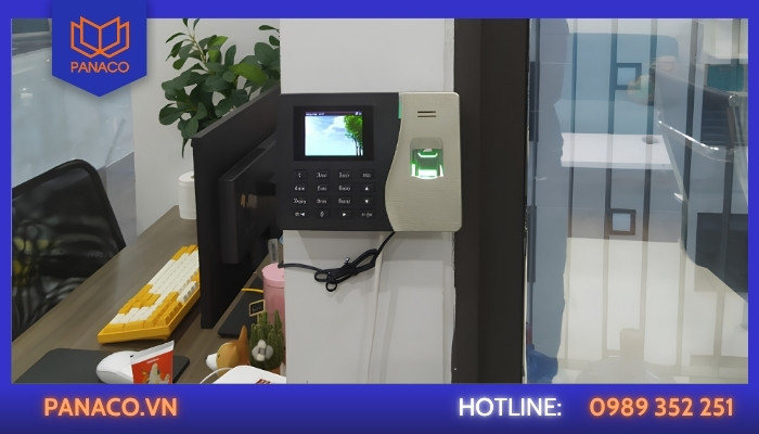 Công trình Panaco lắp máy chấm công tại VP Tuyển dụng Vincons Cần Giờ